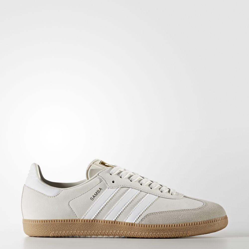 Adidas Samba Og - Originals γυναικεια - Μπεζ/Ασπρα/Ασπρα/Γκρι,Μέγεθος: EU 36 – 54 2/3 (405UROZH)